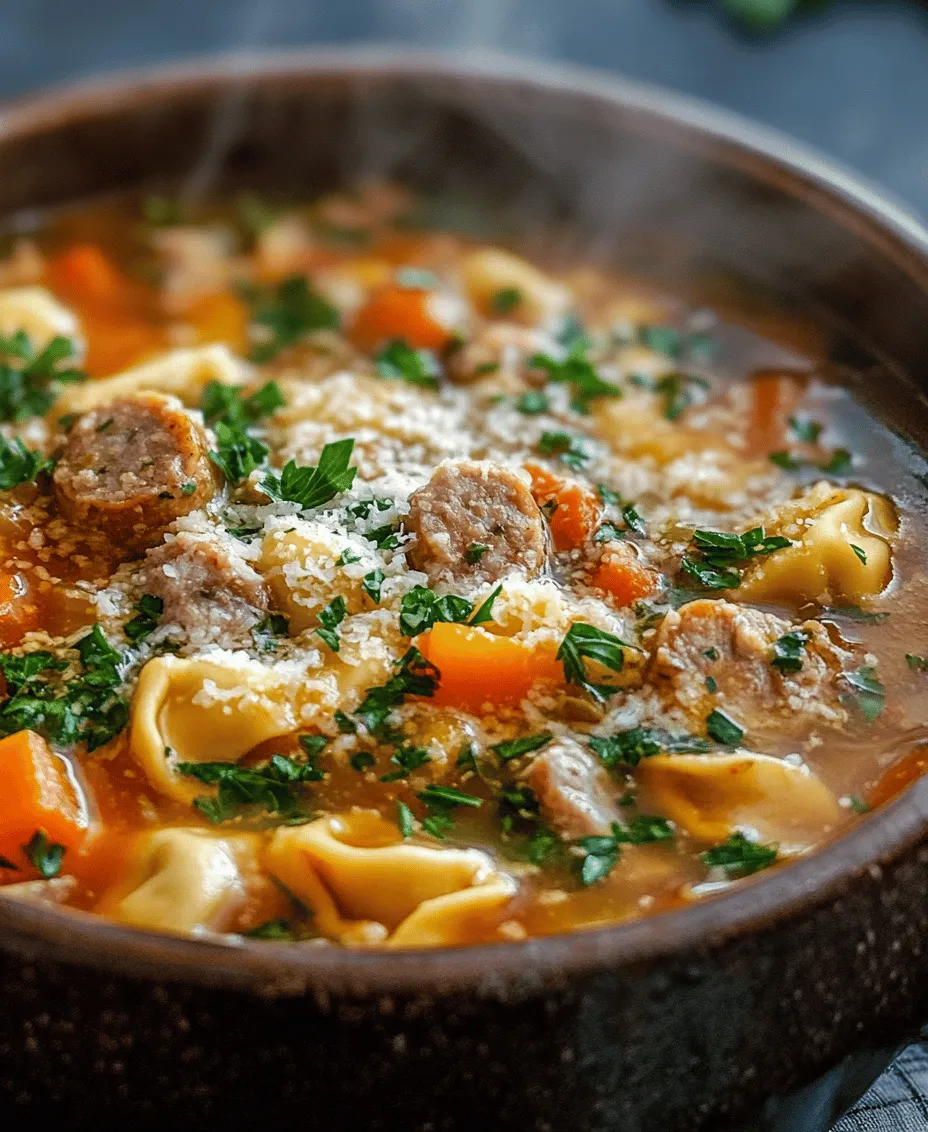 In the comforting world of culinary delights, few dishes embody warmth and satisfaction quite like a hearty soup. Homemade soups not only provide nourishment but also evoke a sense of home and belonging, making them a staple in kitchens around the globe. Among the myriad of soup options, Sausage Tortellini Soup stands out as a perfect choice for busy weeknights or those cozy family dinners. With its rich flavors, vibrant colors, and nourishing ingredients, this delightful soup is sure to become a favorite in your meal rotation.