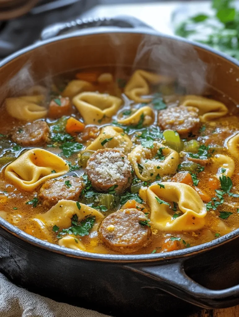 In the comforting world of culinary delights, few dishes embody warmth and satisfaction quite like a hearty soup. Homemade soups not only provide nourishment but also evoke a sense of home and belonging, making them a staple in kitchens around the globe. Among the myriad of soup options, Sausage Tortellini Soup stands out as a perfect choice for busy weeknights or those cozy family dinners. With its rich flavors, vibrant colors, and nourishing ingredients, this delightful soup is sure to become a favorite in your meal rotation.