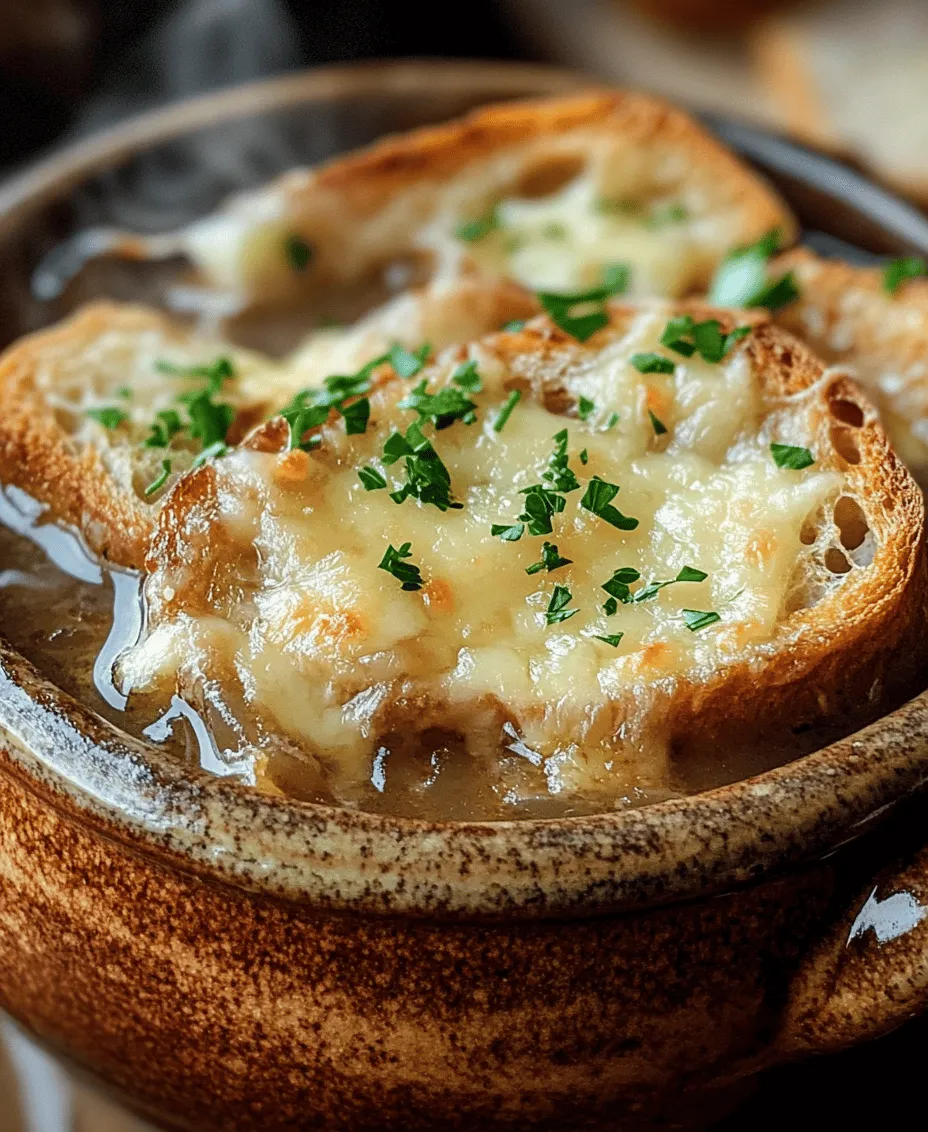 French onion soup is a timeless classic that warms the heart and soul, embodying the essence of comfort food. With its rich, savory flavors and aromatic qualities, it has earned a rightful place in kitchens and restaurants around the world. This beloved dish showcases the beauty of simple ingredients transformed through careful cooking techniques, making it a favorite among both home cooks and culinary enthusiasts.