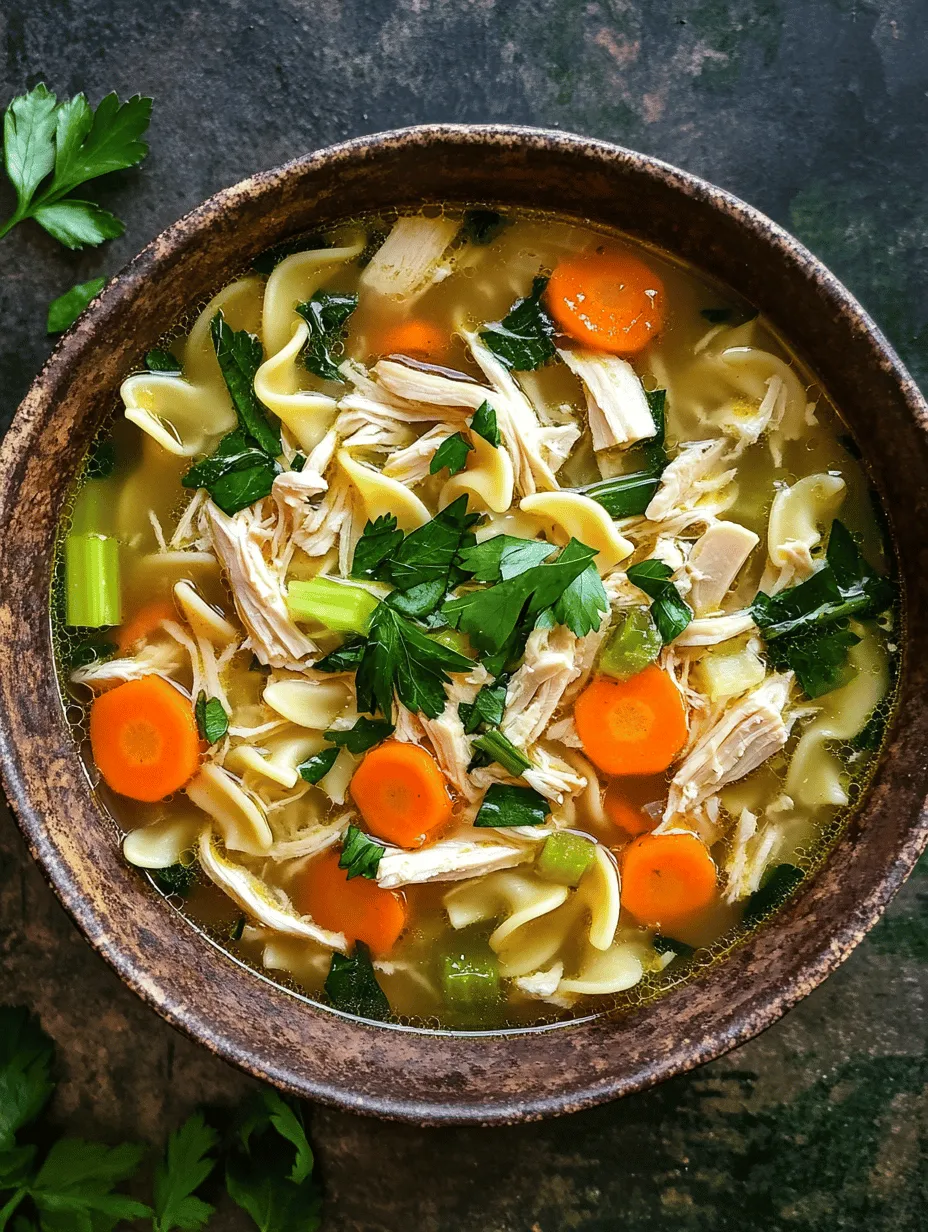 In the realm of comfort food, few dishes evoke the same warm nostalgia as a hearty bowl of Chicken Noodle Soup. This Comforting Slow Cooker Chicken Noodle Soup recipe is not just a meal; it’s a remedy for the soul. Perfect for chilly evenings or when you're feeling under the weather, this easy-to-follow recipe utilizes a slow cooker to meld flavors beautifully, ensuring a rich and satisfying experience with minimal effort.