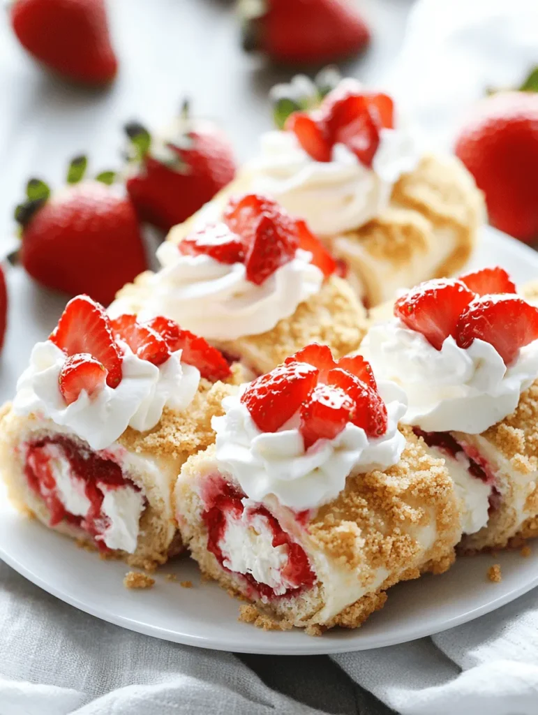 Desserts have a magical way of bringing joy and comfort into our lives, evoking sweet memories and creating new ones. Among the myriad of delightful confections, few desserts capture the essence of summer quite like strawberry shortcake. This classic treat, with its sweet strawberries, fluffy biscuits, and rich whipped cream, has been a favorite for generations. But what if we could elevate this beloved dessert into a new, innovative format? Enter the Strawberry Shortcake Cheesecake Rolls—a delectable twist on a traditional favorite that combines the creamy richness of cheesecake with the lightness of strawberry shortcake, all wrapped up in a convenient roll.