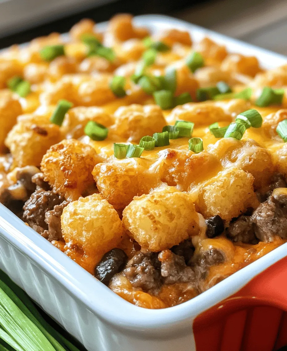 Comfort food holds a special place in our hearts, often evoking warm memories of family gatherings and cherished home-cooked meals. These dishes are more than just sustenance; they are a source of nostalgia and emotional fulfillment. Among the many comforting options available, casseroles stand out as a beloved choice. They are not only convenient to prepare but also create a satisfying meal that can feed a crowd. One of the most delightful casseroles that epitomizes this comfort food experience is the Tater Tot Heaven Casserole.