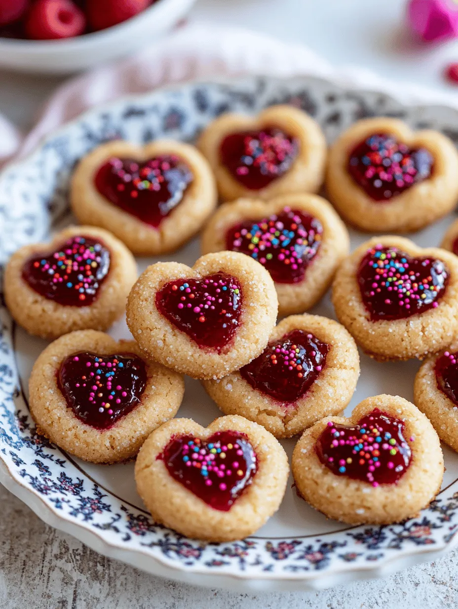 To truly appreciate Heart-Shaped Thumbprint Cookies, it’s important to understand the history and significance behind thumbprint cookies themselves. Originating in Europe, thumbprint cookies have a rich history that dates back to the 19th century. Traditionally, these cookies were made by pressing a thumb or finger into the center of a dough ball, creating an indentation that could be filled with a variety of sweet fillings—often jams, chocolate, or nuts. Over time, these delightful treats have evolved, becoming a beloved staple at various occasions, from holiday gatherings to bake sales.