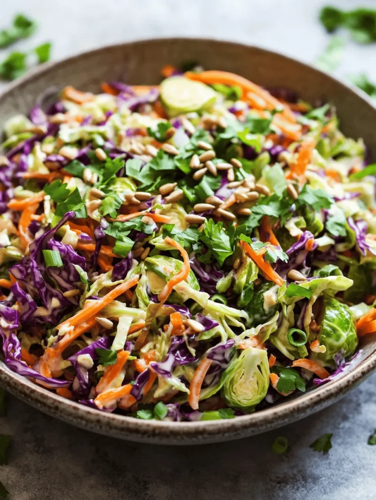 In recent years, Brussels sprouts have surged in popularity, transforming from the typically neglected vegetable on holiday dinner plates into a celebrated superfood embraced by health-conscious eaters and culinary enthusiasts alike. Their nutty flavor and unique texture make them an ideal candidate for a variety of dishes, and one innovative twist is the Crispy Brussels Sprouts Coleslaw. This dish not only showcases the humble Brussels sprout but also elevates it with a medley of colors, flavors, and textures, making it a standout on any table.