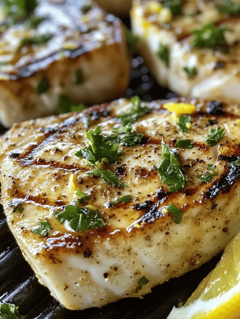 When it comes to preparing a meal that is both delicious and healthy, grilled swordfish stands out as an excellent choice. This meaty fish not only boasts a rich flavor but also offers a satisfying texture that makes it a favorite among seafood lovers. The simplicity of a lemon garlic marinade enhances the natural flavors of swordfish, making it an ideal dish for various occasions, whether you're hosting a casual family dinner or an elegant gathering with friends.