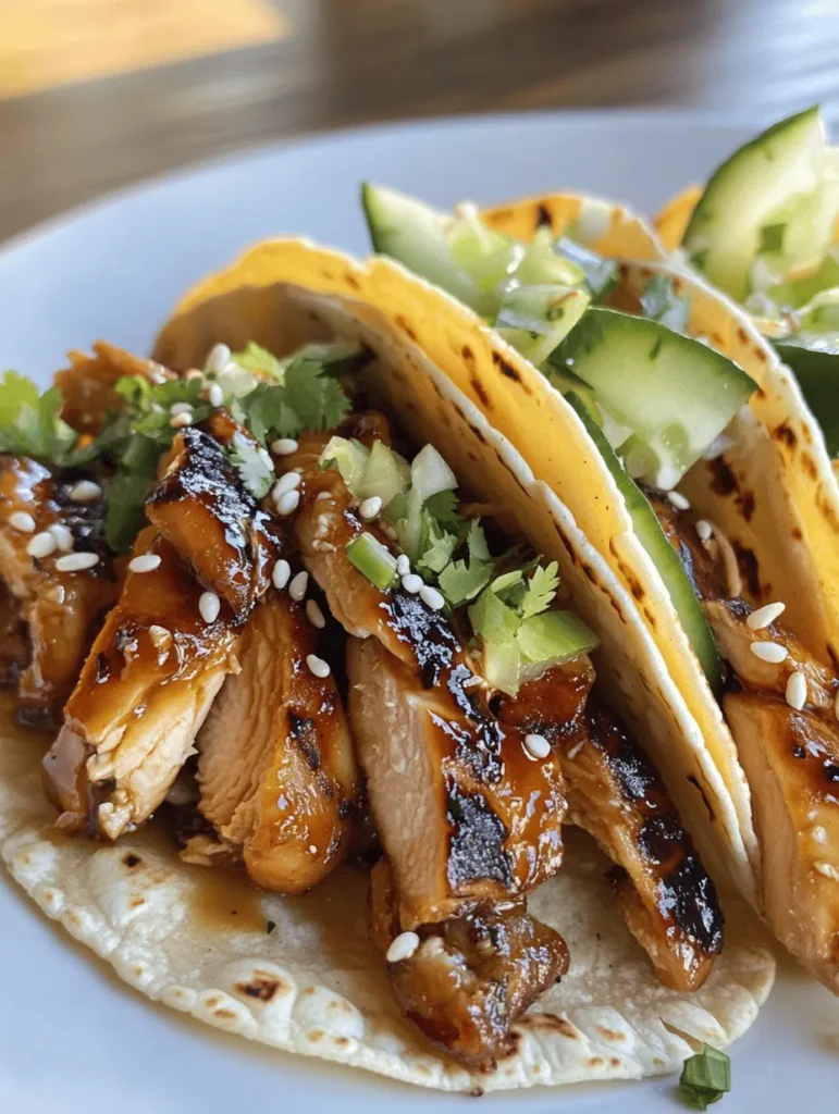 Fusion cuisine is a culinary trend that has captivated food lovers around the globe, blending diverse culinary traditions and flavors to create innovative dishes that appeal to a wide audience. One such delightful creation is Teriyaki Chicken Tacos with Creamy Sesame Cucumbers. This dish brilliantly marries the savory, sweet notes of Japanese teriyaki sauce with the beloved, handheld convenience of tacos, making it an enticing option for family dinners, casual gatherings, or even a quick weeknight meal.