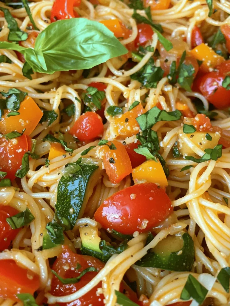 In today's fast-paced world, the demand for easy and healthy meal options is at an all-time high. Amid busy schedules and endless commitments, home cooks are constantly searching for ways to prepare delicious meals without spending hours in the kitchen. One Pot Veggie Spaghetti is the perfect solution for those looking to combine convenience with nutrition. This delightful dish not only offers a burst of flavors but also brings a variety of vegetables to your table, making it a wholesome choice for the entire family.