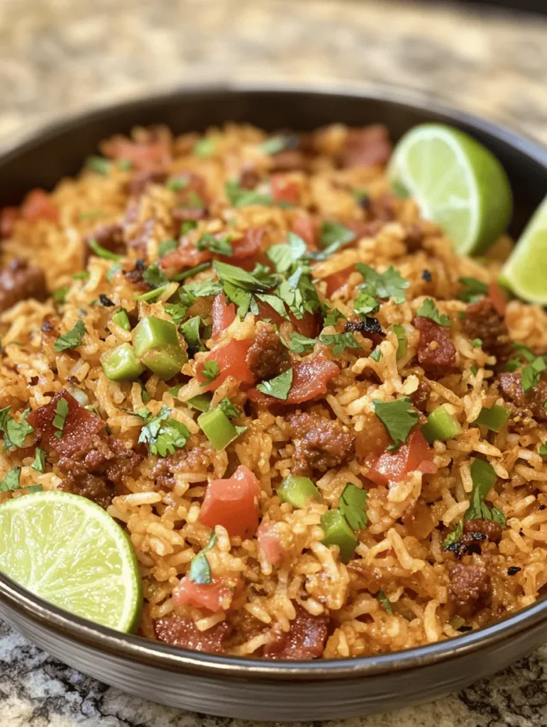 If you're on the hunt for a dish that combines comforting warmth with vibrant flavors, look no further than Mexican Rice with Chorizo and Bacon. This delightful recipe marries the traditional essence of Mexican rice with the rich, savory notes of two beloved ingredients: chorizo and bacon. The result is a dish that not only warms the soul but also tantalizes the taste buds, making it a perfect addition to any meal.