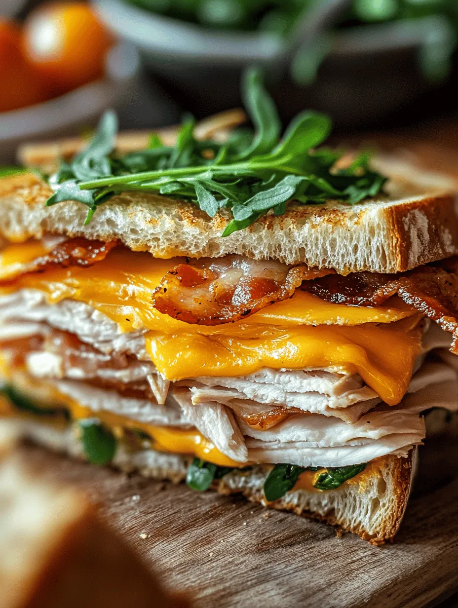 When it comes to comfort food, few dishes capture the heart quite like a well-crafted sandwich. The Cheddar and Bacon Turkey Melt on Sourdough is a perfect embodiment of this culinary category. This sandwich combines the rich, savory flavors of crispy bacon, succulent turkey, and sharp cheddar cheese, all nestled between two slices of hearty sourdough bread. It's not just a meal; it's an experience that invites you to savor every bite.