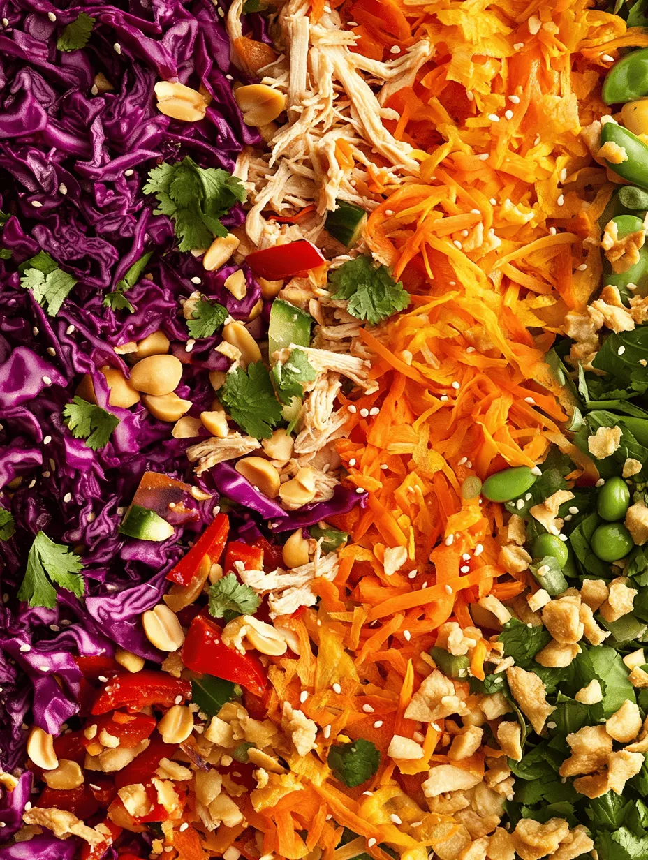 Looking for a satisfying yet healthy meal option that bursts with flavor and color? The Asian Chicken Crunch Salad Delight is the perfect solution. This salad combines the freshness of vibrant vegetables, the tenderness of grilled chicken, and the satisfying crunch of nuts, creating a delightful dish that caters to both your taste buds and nutritional needs. The Asian Chicken Crunch Salad is not just a feast for the eyes; it's a well-balanced meal that keeps you feeling energized and full.