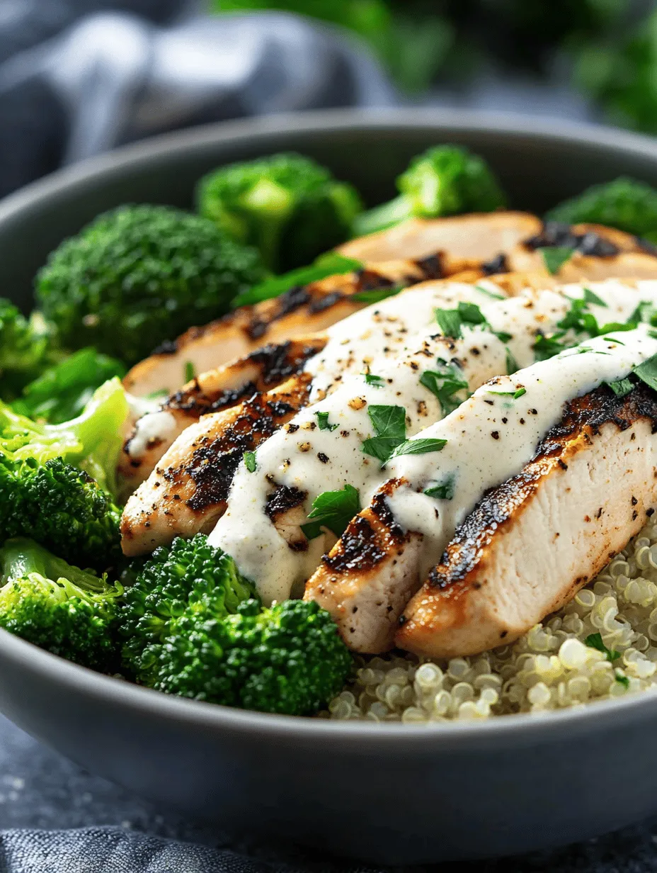 In today's fast-paced world, finding nutritious and delicious meal options can be quite a challenge. With busy schedules and the lure of convenience foods, maintaining a healthy diet often feels like an uphill battle. However, it doesn't have to be that way. Enter the Grilled Chicken & Broccoli Bowls with Creamy Garlic Sauce—a perfect balance of protein, fiber, and flavor. This dish not only satisfies your taste buds but also contributes to a healthy lifestyle, making it ideal for lunch or dinner.