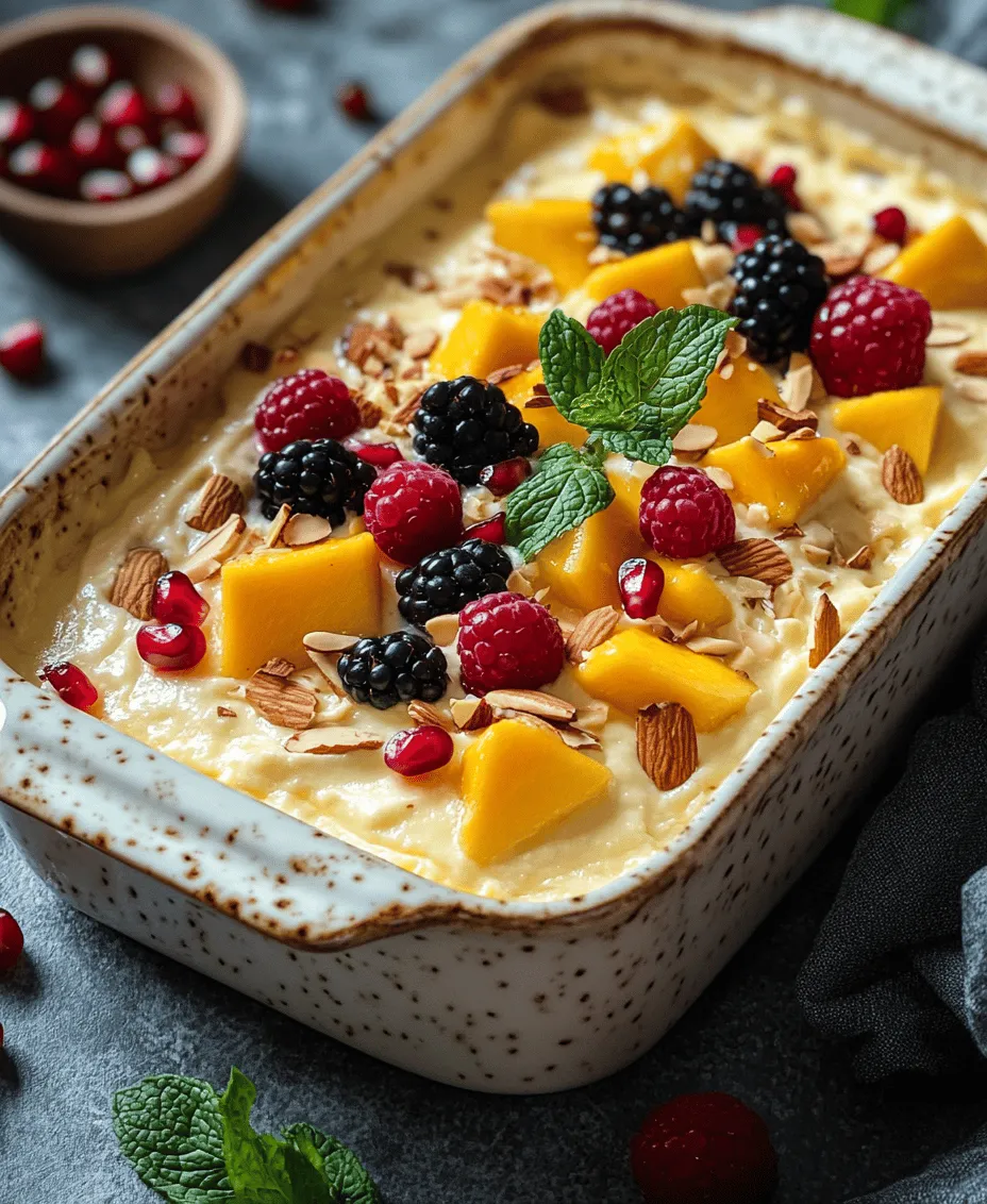 In the world of desserts, few creations can boast the combination of simplicity and sophistication quite like Creamy Baked Yogurt Delight. This enchanting dish beautifully melds the rich, tangy notes of yogurt with a creamy texture that is both indulgent and refreshingly light. As a versatile dessert, it shines brightly in various settings—from casual family dinners to elegant dinner parties, making it an ideal choice for any occasion.
