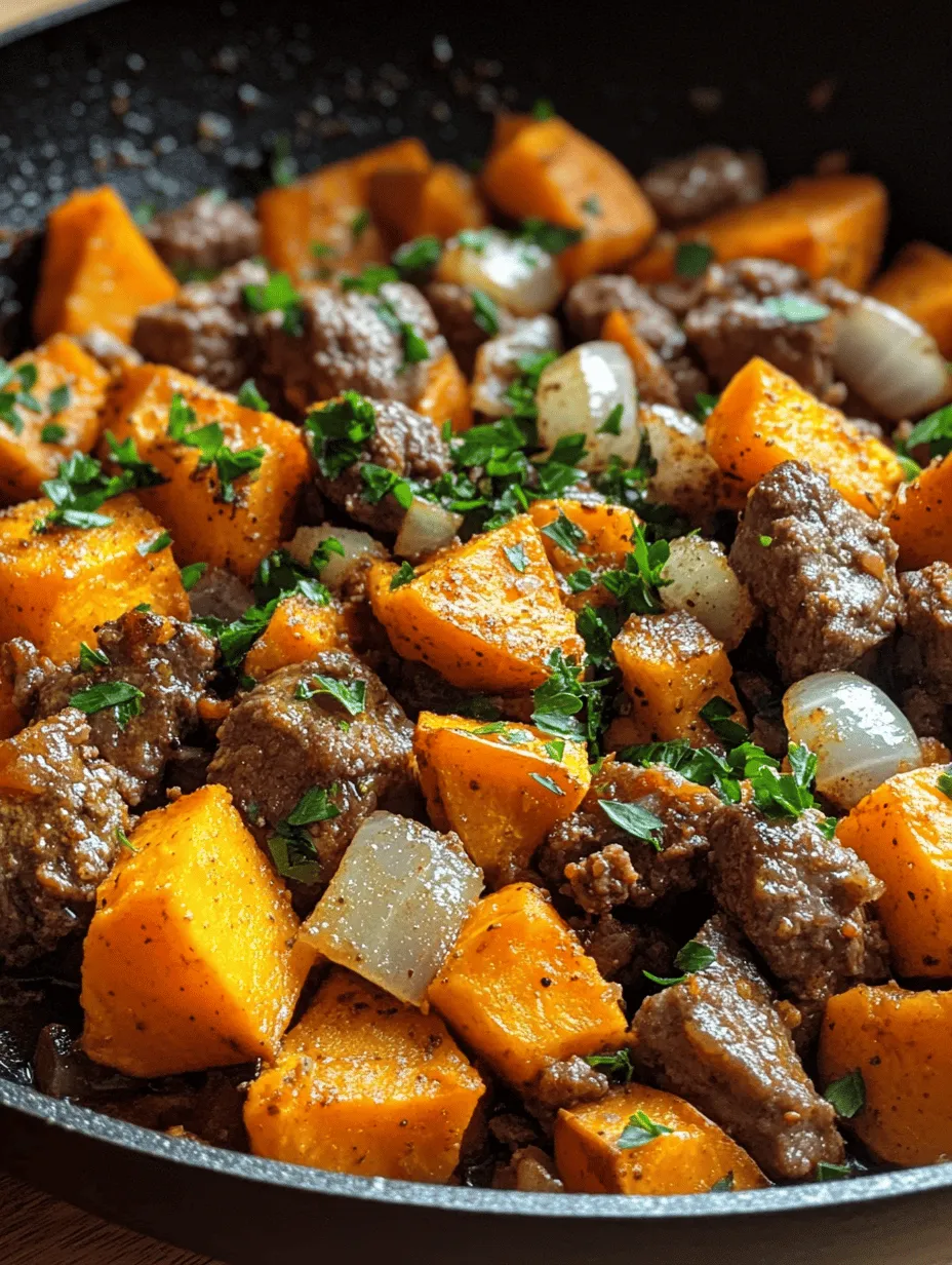 To truly appreciate the Savory Beef & Sweet Potato Delight, it's essential to delve into its primary ingredients and understand how they contribute to both the flavor and health benefits of the dish.