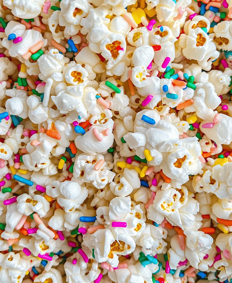 If you're searching for a delightful treat that combines the crunch of popcorn with the sweetness of marshmallows and the vibrancy of rainbow sprinkles, look no further than Funfetti Marshmallow Popcorn Treats. This whimsical snack is not only a feast for the taste buds but also a visual delight that is sure to bring smiles to your gatherings. Imagine fluffy popcorn coated in a sticky, sweet marshmallow mixture, all beautifully adorned with colorful sprinkles. This treat is perfect for various occasions, whether you're hosting a birthday bash, a cozy movie night with friends, or a festive celebration for any reason under the sun.