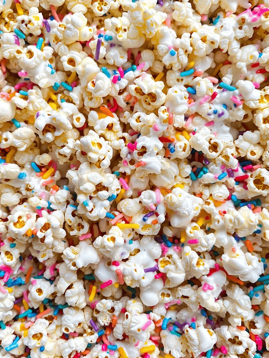 If you're searching for a delightful treat that combines the crunch of popcorn with the sweetness of marshmallows and the vibrancy of rainbow sprinkles, look no further than Funfetti Marshmallow Popcorn Treats. This whimsical snack is not only a feast for the taste buds but also a visual delight that is sure to bring smiles to your gatherings. Imagine fluffy popcorn coated in a sticky, sweet marshmallow mixture, all beautifully adorned with colorful sprinkles. This treat is perfect for various occasions, whether you're hosting a birthday bash, a cozy movie night with friends, or a festive celebration for any reason under the sun.