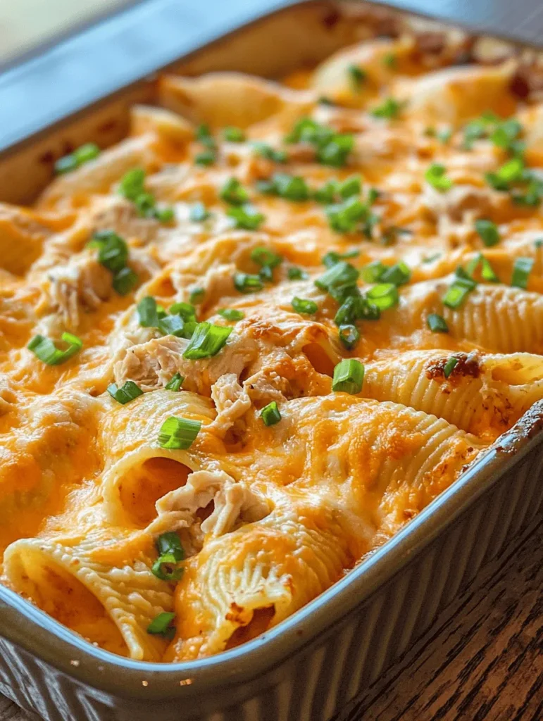 If you're looking to elevate your dinner table with a dish that perfectly balances comfort and flavor, look no further than Cheesy Buffalo Chicken Pasta Shells. This delectable recipe brings together the creamy richness of cheese, the hearty satisfaction of pasta, and the bold, spicy kick of buffalo sauce. It’s a dish that appeals to pasta lovers and spice enthusiasts alike, making it an excellent choice for family dinners, potlucks, or casual gatherings with friends.