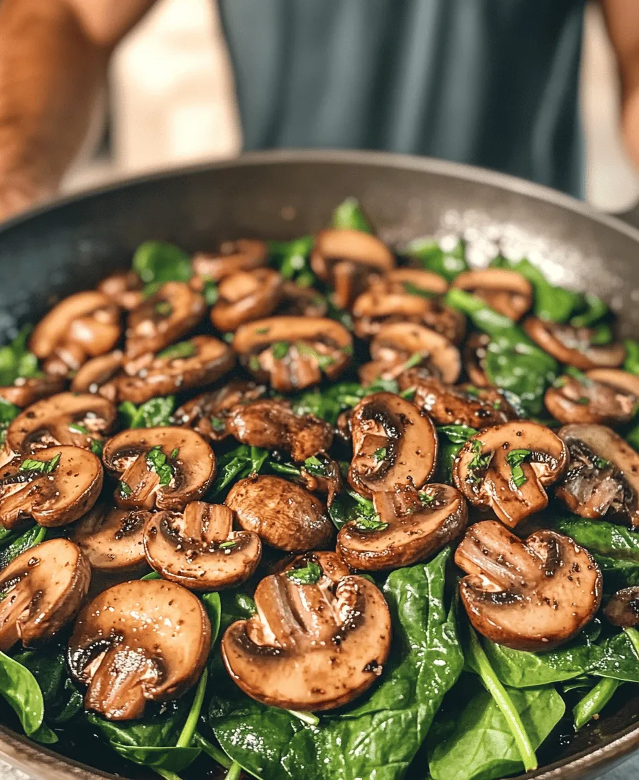 Easy Sautéed Mushrooms with Spinach is a simple yet flavorful dish that has captured the hearts of home cooks and food enthusiasts alike. This quick recipe combines the earthy, robust flavors of mushrooms with the fresh, vibrant taste of spinach, creating a delightful harmony that can elevate any meal. Whether served as a side dish, a topping for grilled meats, or a nutritious addition to pasta, this dish is versatile enough to complement various culinary creations.