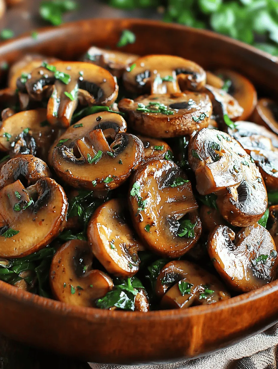 Easy Sautéed Mushrooms with Spinach is a simple yet flavorful dish that has captured the hearts of home cooks and food enthusiasts alike. This quick recipe combines the earthy, robust flavors of mushrooms with the fresh, vibrant taste of spinach, creating a delightful harmony that can elevate any meal. Whether served as a side dish, a topping for grilled meats, or a nutritious addition to pasta, this dish is versatile enough to complement various culinary creations.