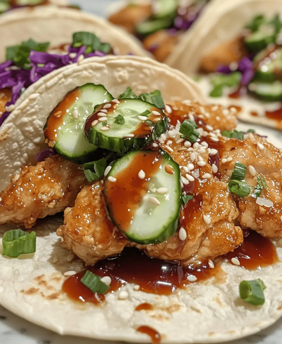In recent years, fusion cuisine has taken the culinary world by storm, captivating food enthusiasts with its innovative combinations of flavors and techniques from different cultures. One such delightful fusion dish is the Crispy Teriyaki Chicken Tacos with Sesame Cucumbers. This recipe marries the bold, savory notes of traditional Japanese teriyaki chicken with the casual, fun format of tacos, creating a unique dining experience that is both satisfying and refreshing.