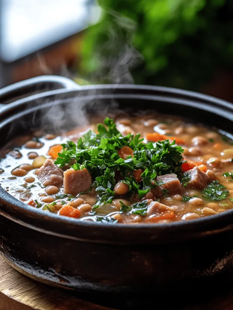In the realm of comfort food, few dishes hold the same charm and heartiness as Smoky Black-Eyed Peas with Ham. This Southern staple not only warms the soul but is also rich in flavor, nutrients, and tradition. Black-eyed peas have been a cherished ingredient in Southern kitchens for generations, often associated with culinary heritage and family gatherings. With its smoky undertones and a hint of spice, this recipe is perfect for family dinners or special occasions.