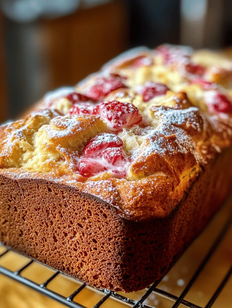 In the world of baked goods, few treats can match the delight of a freshly baked loaf of homemade bread. The aroma wafting through your kitchen as it bakes is enough to make your mouth water. Enter Strawberry Cream Cheese Bread—a recipe that takes the humble loaf and transforms it into something truly extraordinary. This delectable creation strikes a perfect balance between sweetness and creamy richness, offering a slice of joy with every bite.