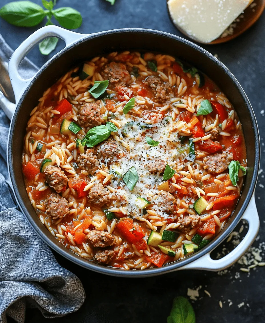 Are you in search of a meal that is both comforting and easy to prepare? Look no further than our One-Pot Italian Sausage and Orzo Pasta recipe. This dish is a delightful marriage of flavors, combining the savory richness of Italian sausage with the delightful texture of orzo pasta, all cooked in a single pot. The beauty of this recipe lies not only in its bold flavors but also in its simplicity—making it an ideal choice for busy weeknights or casual family dinners.