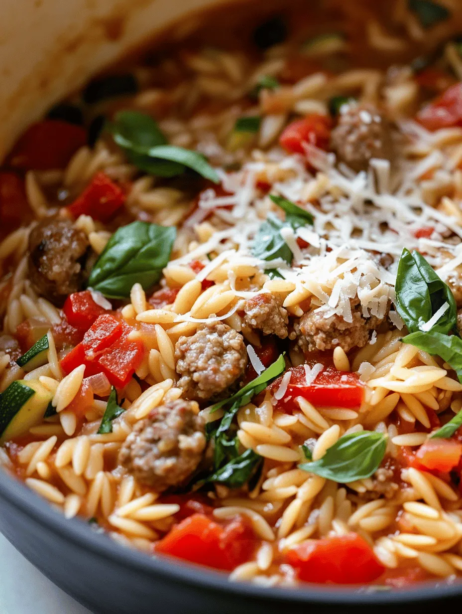 Are you in search of a meal that is both comforting and easy to prepare? Look no further than our One-Pot Italian Sausage and Orzo Pasta recipe. This dish is a delightful marriage of flavors, combining the savory richness of Italian sausage with the delightful texture of orzo pasta, all cooked in a single pot. The beauty of this recipe lies not only in its bold flavors but also in its simplicity—making it an ideal choice for busy weeknights or casual family dinners.