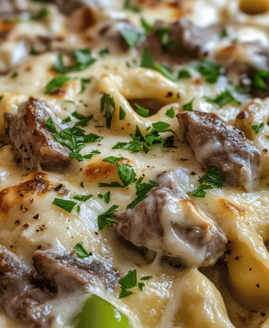 The magic of the Philly Cheesesteak Tortellini Bake lies in its carefully chosen ingredients. Each component plays a vital role in achieving the perfect balance of flavors and textures. Let’s delve into the key ingredients that make this dish unique and flavorful: