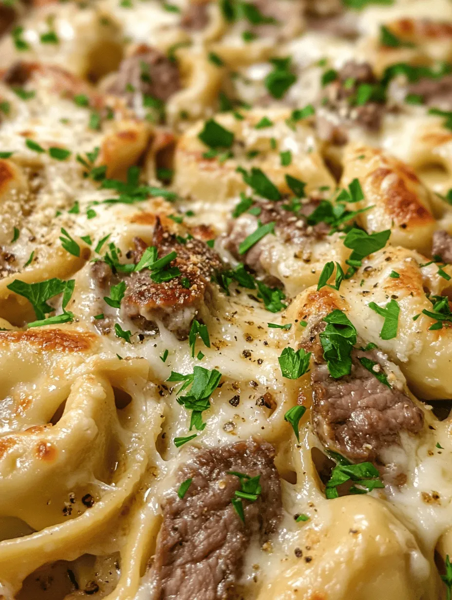 The magic of the Philly Cheesesteak Tortellini Bake lies in its carefully chosen ingredients. Each component plays a vital role in achieving the perfect balance of flavors and textures. Let’s delve into the key ingredients that make this dish unique and flavorful: