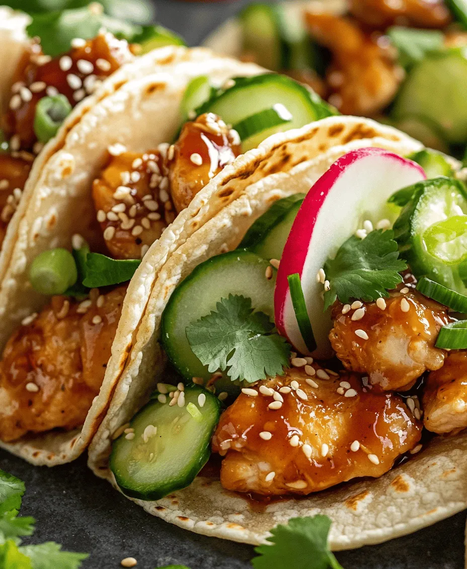 In the world of culinary delights, fusion dishes have become a beloved way to explore diverse flavors and textures. One standout creation that beautifully marries Japanese and Mexican influences is the Crispy Teriyaki Chicken Tacos with Creamy Sesame Cucumbers. This dish brings together the savory sweetness of teriyaki chicken wrapped in a warm taco shell, topped with refreshing creamy cucumbers, creating a unique flavor profile that tantalizes the taste buds.
