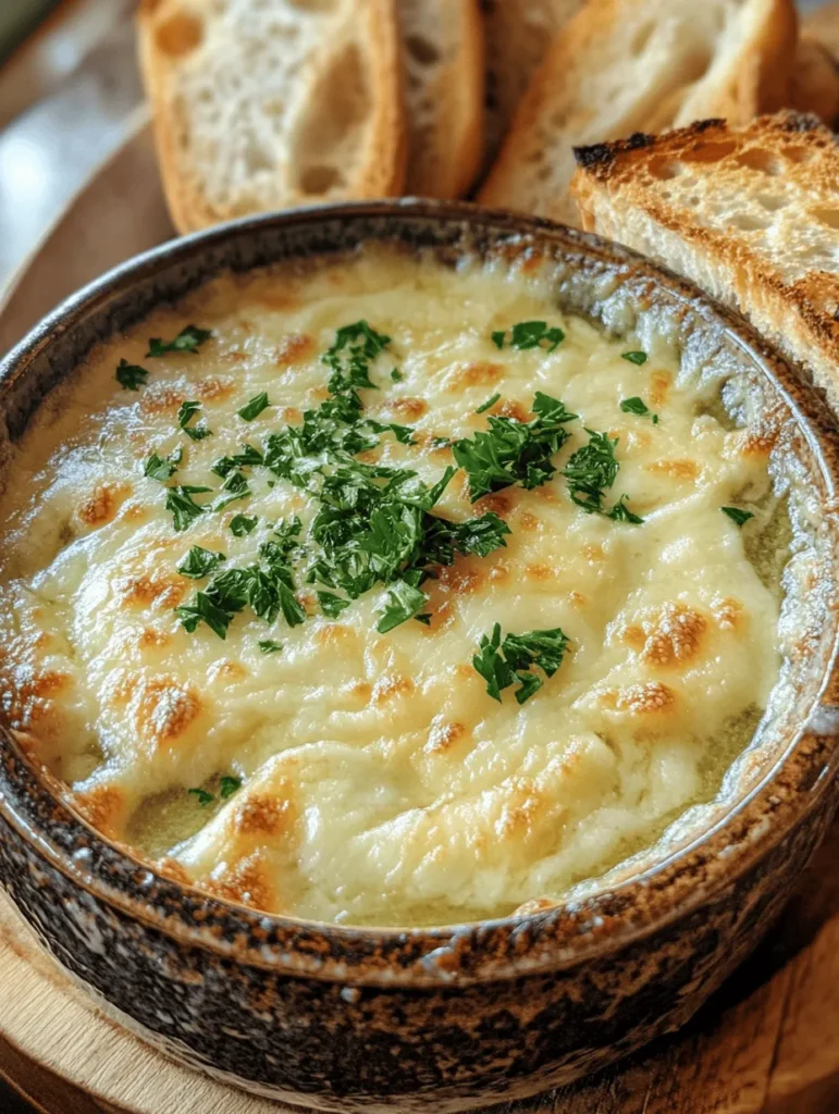 Imagine a dish that warms you from the inside out, enveloping you in rich, creamy flavors while celebrating one of the most beloved ingredients in the culinary world: garlic. Rustic French Garlic Delight is not just a soup; it’s a comforting embrace in a bowl, transforming the humble garlic into a star that shines brilliantly. This delightful recipe combines the creamy decadence of heavy cream and the nutty richness of Gruyère cheese with the aromatic depth of sautéed garlic and onions, creating a harmonious blend that tantalizes the taste buds.