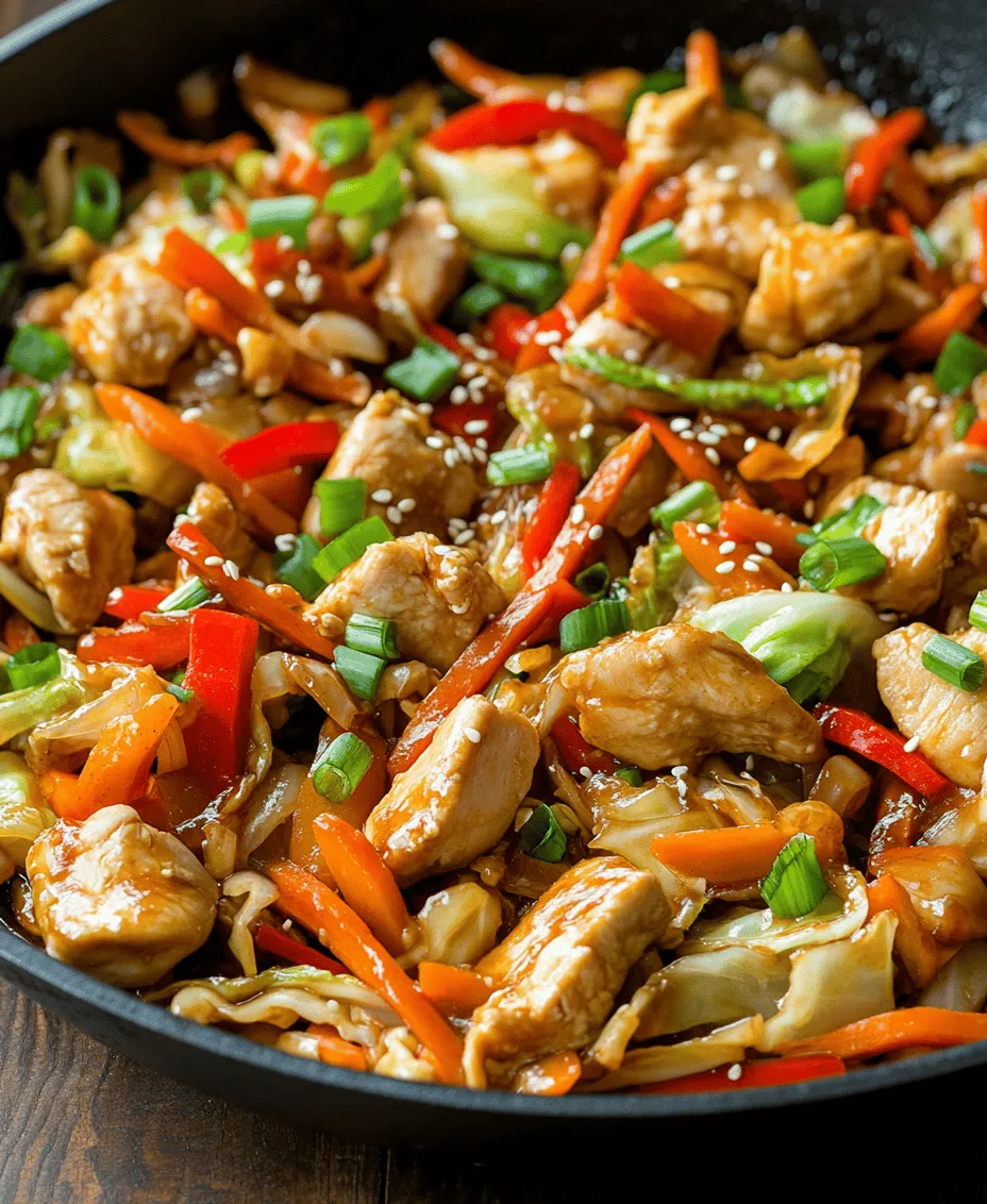 Welcome to the vibrant world of Chinese Chicken Cabbage Stir-Fry, a dish that brings together the best of health, flavor, and convenience. If you're looking for a quick yet delicious meal that packs a punch of nutrients, this recipe is perfect for you. Not only does it satisfy your taste buds, but it also nourishes your body with a variety of fresh ingredients. The combination of tender chicken, crunchy vegetables, and aromatic spices creates a culinary experience that is both wholesome and delightful.