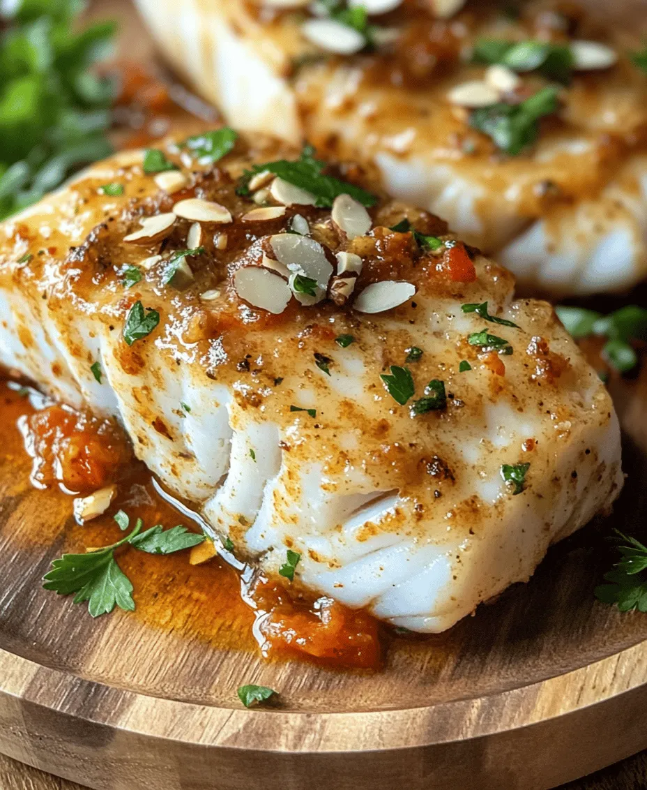 Grilled Cod with Zesty Romesco Sauce is more than just a meal; it's a culinary experience that celebrates fresh, sustainable ingredients and vibrant flavors. Cod, a mild, flaky fish, pairs beautifully with the zesty, nutty notes of Romesco sauce, creating a dish that is not only delicious but also visually appealing. This recipe is perfect for those seeking a healthy, satisfying dinner option that is easy to prepare yet impressively flavorful.