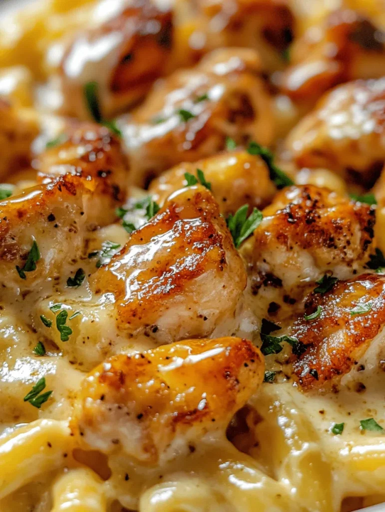 Honey Pepper Chicken Mac and Cheese is a delightful fusion that brings together the comforting essence of mac and cheese with the savory punch of honey-glazed chicken. This dish is not just a meal; it’s an experience that tantalizes the taste buds with a unique blend of flavors. Imagine the sweet, sticky goodness of honey harmonizing with the heat of black pepper, all while enveloped in creamy, cheesy pasta. The contrast between the sweetness and spiciness creates a deliciously unexpected flavor profile that will keep you coming back for more.