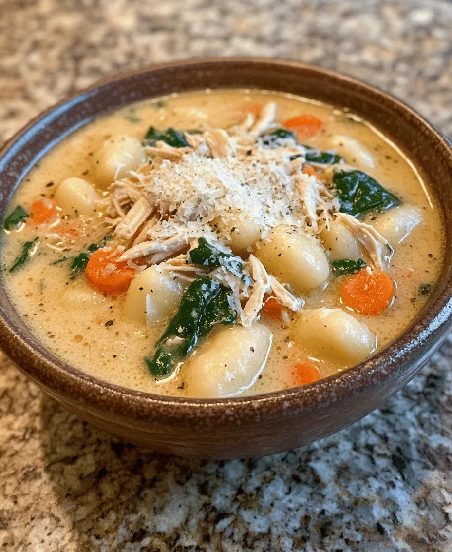 At its core, Chicken Gnocchi Soup is a celebration of wholesome ingredients and rich flavors. The dish has roots in Italian cuisine, where gnocchi—a small dumpling made from potatoes or flour—serves as a staple. Traditionally, gnocchi is paired with a variety of sauces, but in this case, it finds a home in a creamy broth enriched with tender chicken, making it a perfect comfort food for any season.