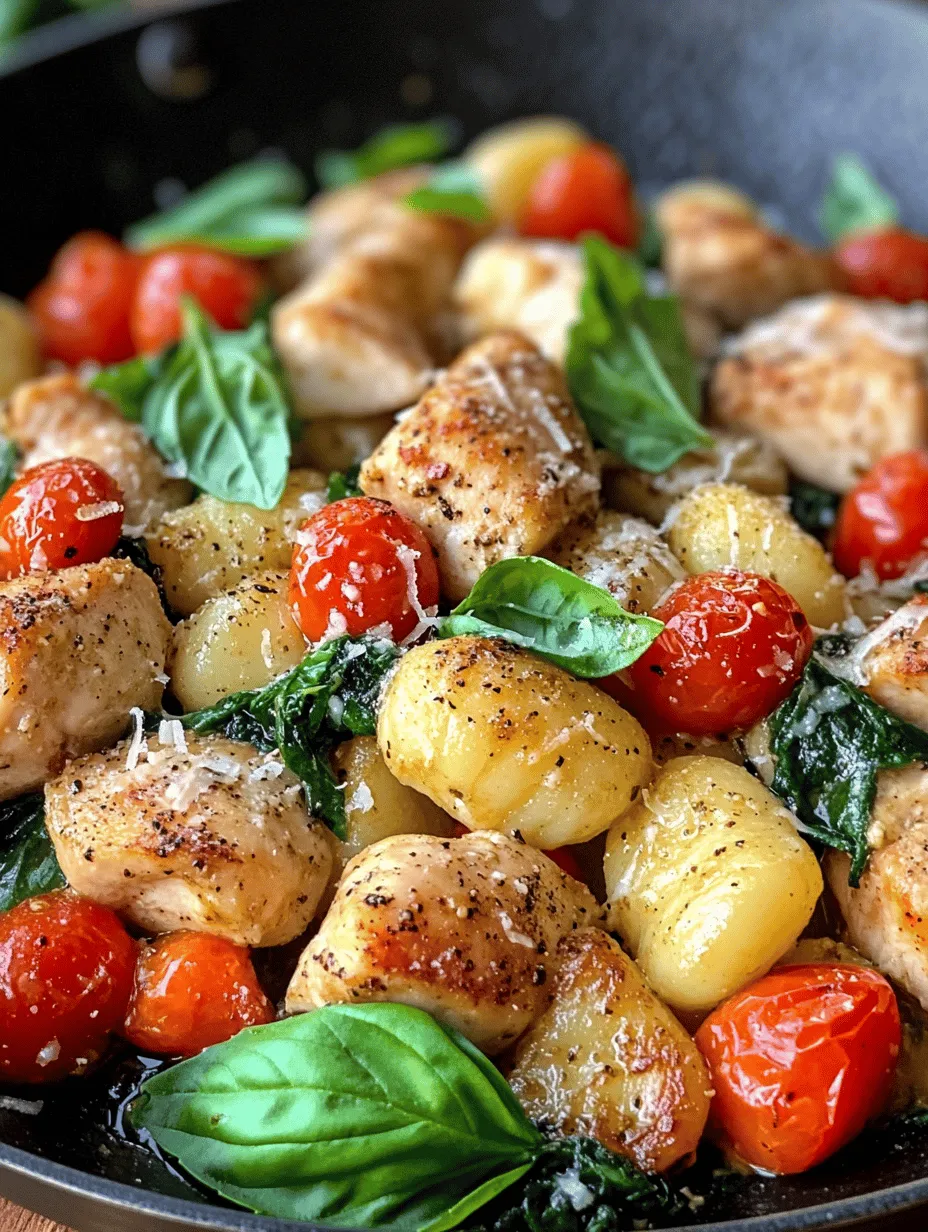 Welcome to the delightful world of the Garlic Chicken Gnocchi Skillet! This dish is not only a feast for the eyes but also a harmonious blend of flavors that can turn any weeknight dinner into a gourmet experience. With tender chicken thighs, pillowy gnocchi, and a medley of vibrant ingredients, this skillet meal is designed to be both quick and flavorful, making it an ideal choice for busy individuals and families alike.