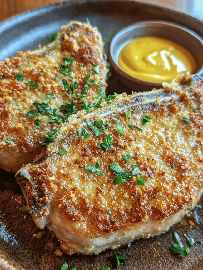 If you're searching for a delicious and satisfying dish that combines savory flavors and delightful textures, look no further than crispy Parmesan crusted pork chops. This recipe elevates the classic pork chop to new heights with a golden, crunchy exterior that gives way to juicy, tender meat. The appealing combination of crispy, cheesy, and succulent elements makes these pork chops not only a hit with family but also a perfect choice for entertaining guests.