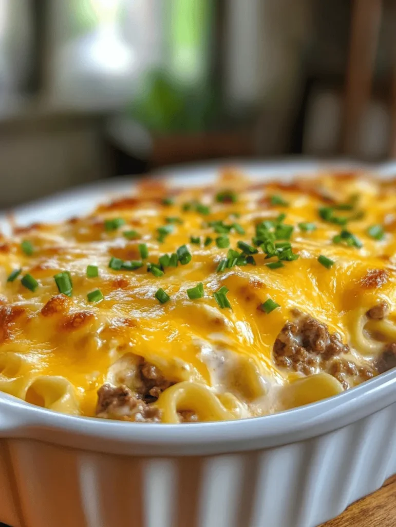 If you're on the lookout for a comforting, family-friendly meal that is both quick to prepare and incredibly satisfying, look no further than the Easy Sour Cream Beef Noodle Casserole. This delightful dish combines hearty ingredients that not only tantalize your taste buds but also provide a warm embrace akin to a home-cooked hug. Whether you’re navigating a busy weeknight or planning a cozy family gathering, this casserole is the perfect solution for a filling dinner that pleases everyone at the table.