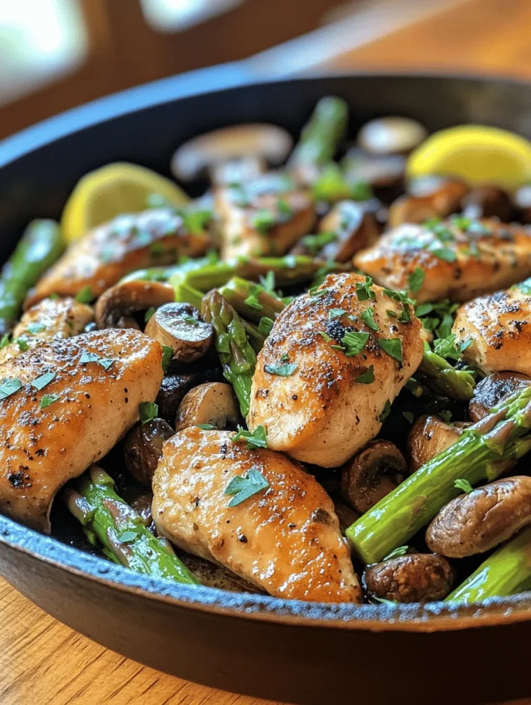 In the fast-paced world we live in, finding quick and nutritious meal options can often feel like a daunting task. Enter the Simple Chicken Asparagus and Mushroom Skillet recipe—a delightful dish that marries flavor and convenience. This one-pan wonder is not only easy to prepare but also packed with wholesome ingredients, making it an excellent choice for busy weeknights or family gatherings.