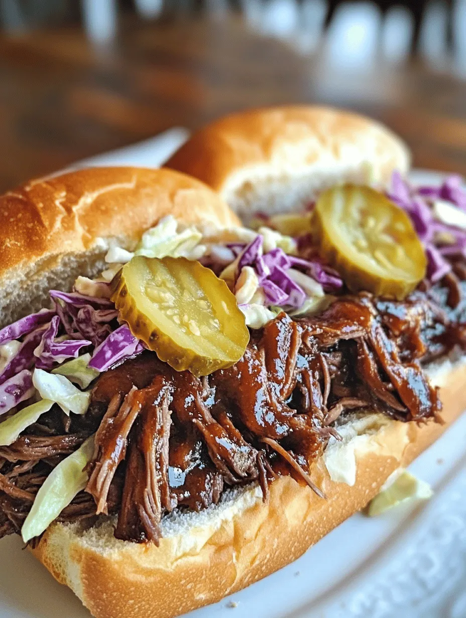 Savory Slow-Cooked BBQ Beef Delight is more than just a meal; it's a culinary experience that brings together rich flavors and comforting textures. This dish is a beloved staple for gatherings, family dinners, and BBQ parties, transforming the humble beef chuck roast into a mouthwatering feast that delights everyone at the table. The allure of this recipe lies in the way slow cooking enhances the natural flavors of the beef while allowing the spices and sauces to meld together, creating an irresistible aroma that fills your kitchen.