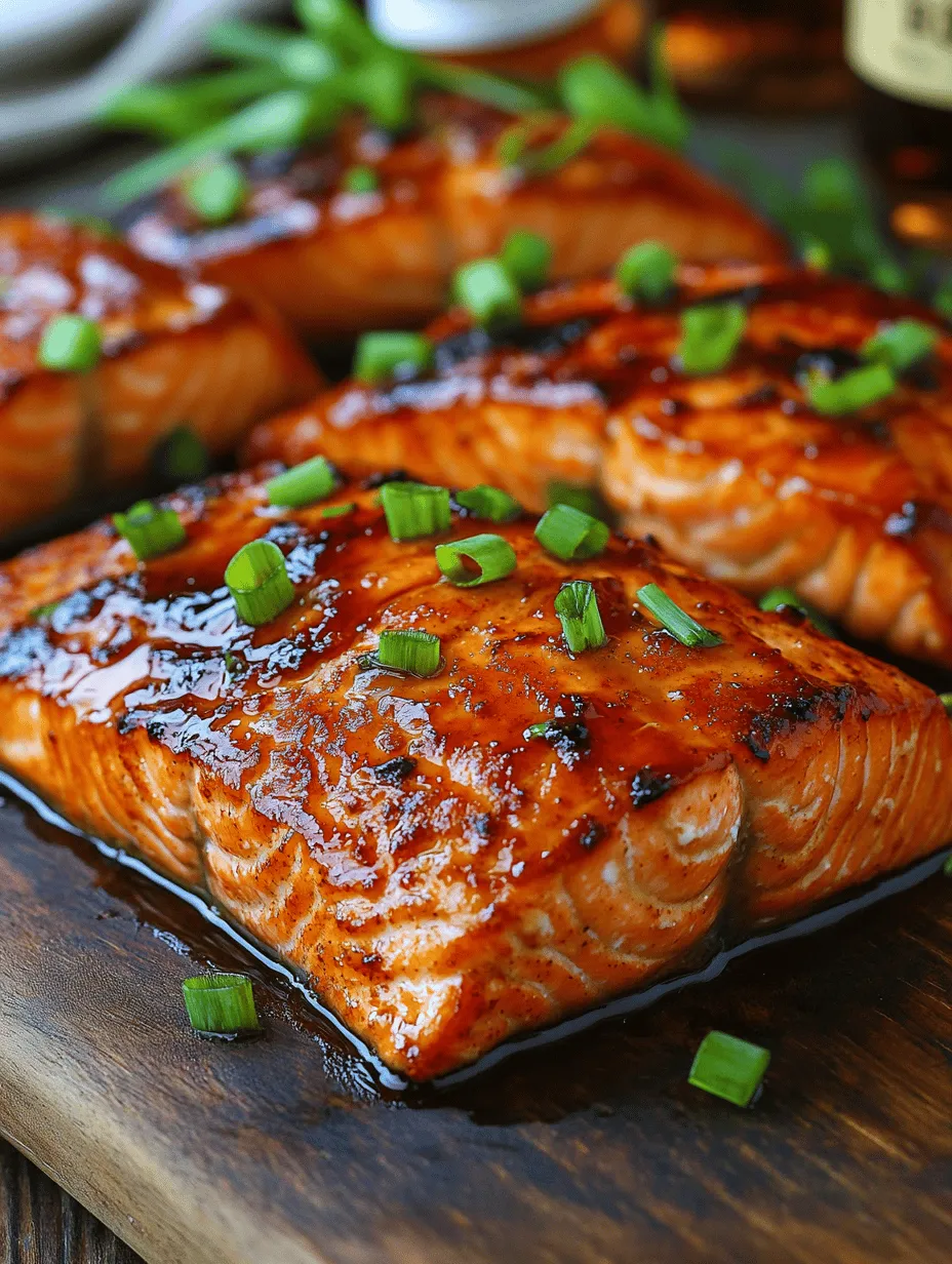 If you're looking to elevate your dinner table with a dish that is both sumptuous and simple to prepare, look no further than Bourbon Salmon. This mouthwatering recipe showcases the delightful intersection of sweet and savory flavors, highlighted by the distinct notes of bourbon. The combination of rich, flaky salmon fillets with a glossy glaze creates not just a meal but an experience that is sure to impress family and guests alike.