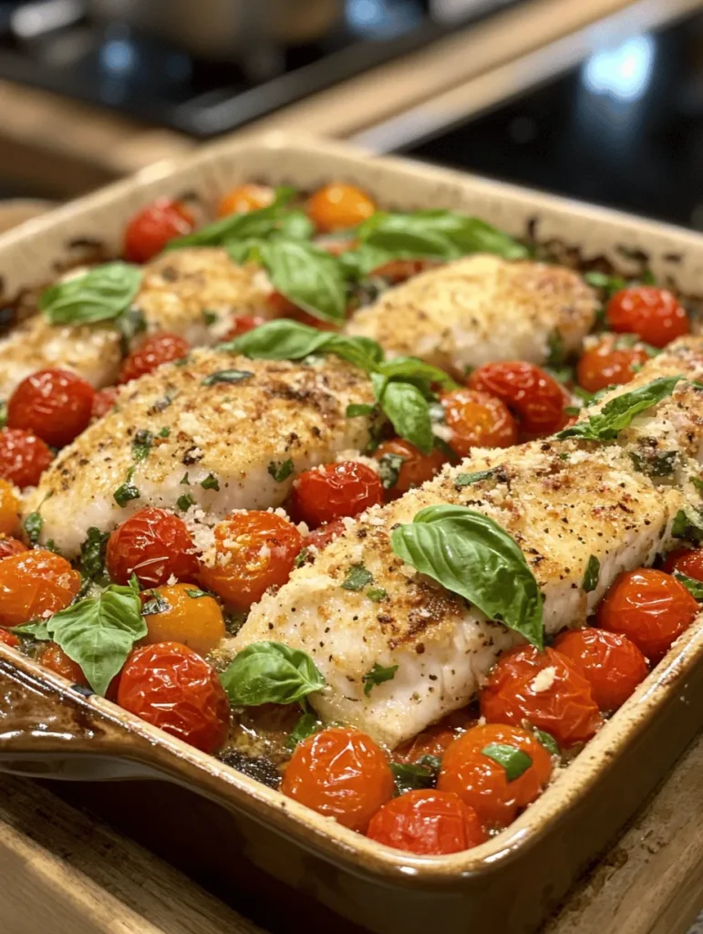If you’re searching for a dish that combines simplicity, elegance, and mouthwatering flavors, look no further than White Wine Tomato Basil Cod. This delectable seafood delight not only celebrates the freshness of its ingredients but also proves to be a healthy choice that can easily be incorporated into your weekly meal rotation. Imagine tender cod fillets enveloped in a fragrant sauce made from succulent cherry tomatoes, aromatic garlic, and the vibrant notes of fresh basil, all brought together by a splash of dry white wine. This dish is perfect for those busy weeknights when you want to whip up something delicious without spending hours in the kitchen.