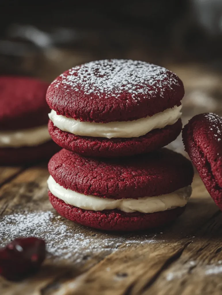 Red Velvet Oreos are an enticing twist on the classic cookie that combines the rich, velvety flavor of red velvet cake with the beloved Oreo cookie format. This creative concoction brings together the best of both worlds, appealing to cookie lovers and red velvet enthusiasts alike. With their striking red color and creamy filling, Easy Red Velvet Oreos are not only delicious but also visually appealing, making them the perfect treat for any occasion, from holiday gatherings to birthday parties.