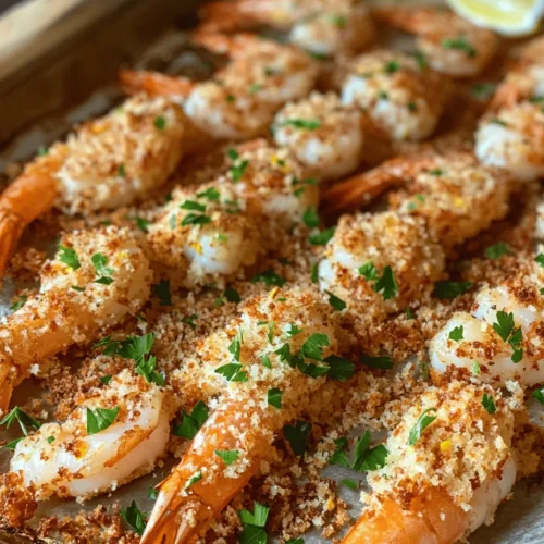 Imagine the tantalizing aroma of shrimp baking in the oven, its golden crust perfectly crisped to perfection. Welcome to the world of Crispy Baked Shrimp Delight—a dish that combines the succulent taste of shrimp with a satisfying crunch, all while being light and healthy. This recipe not only satisfies your seafood cravings but also brings a sense of elegance to your dining table. Whether you’re hosting a family dinner, planning a casual gathering with friends, or simply looking for a quick weeknight meal, this dish is your go-to solution.