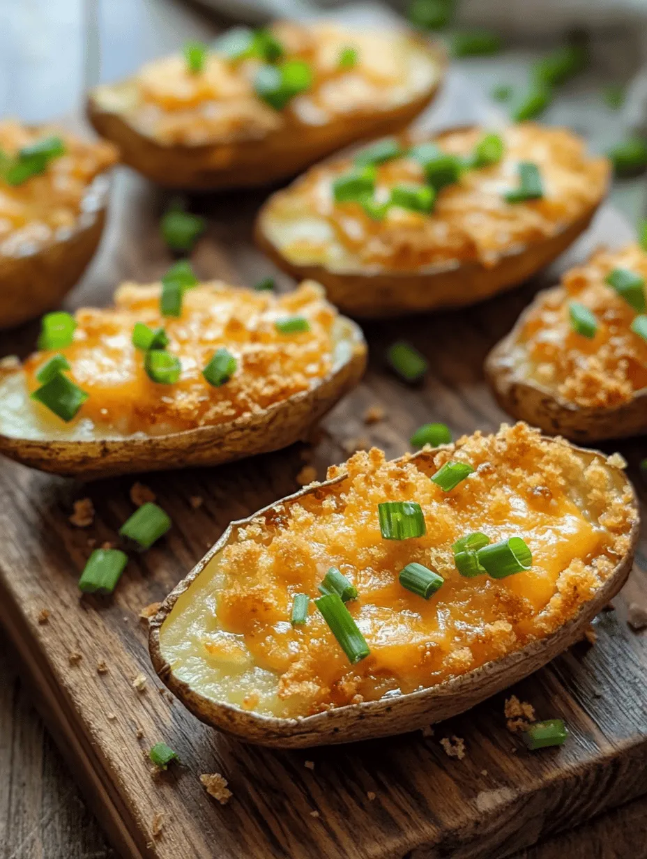 Welcome to a delightful culinary journey where comfort food meets a crispy twist! Today, we are diving into the world of crispy cheesy potato skin bites—a perfect appetizer or snack that combines the rich flavors of cheese, cream, and the satisfying crunch of baked potato skins. This recipe not only highlights the humble potato but elevates it into a crowd-pleasing dish that is sure to impress your family and friends.