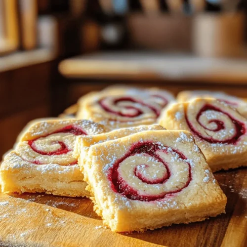 Baking is not just a culinary activity; it’s a delightful journey filled with aromas, flavors, and the joy of creating something delicious from scratch. Among the many treats that bring smiles and satisfaction, Raspberry Swirl Shortbread Cookies stand out as a perfect blend of elegance and comfort. These cookies combine the rich, buttery texture of classic shortbread with the vibrant tartness of raspberry, resulting in a visually stunning and delectable treat that is perfect for any occasion.