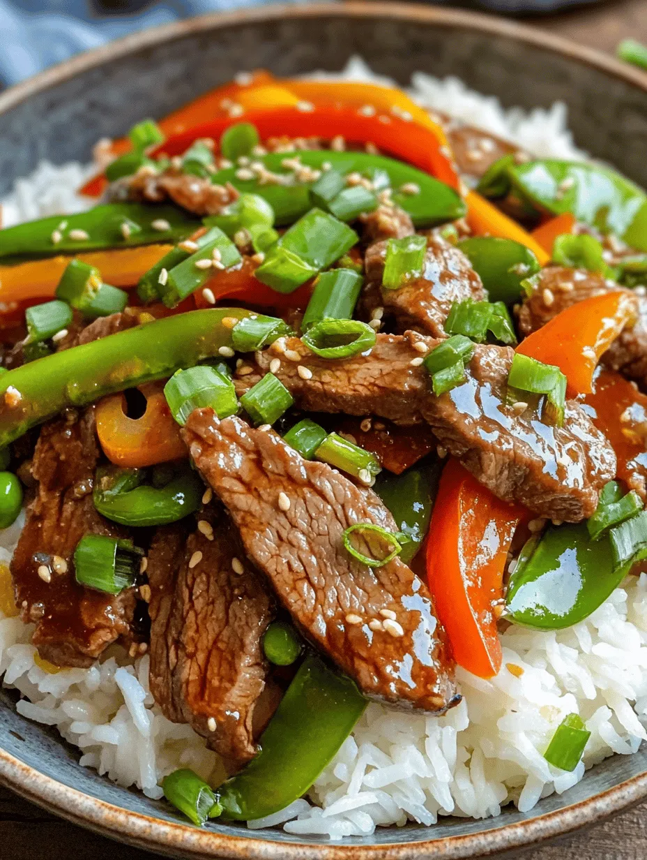 Welcome to the vibrant world of Asian cuisine, where quick cooking methods bring forth dishes that are not only flavorful but also visually stunning. One such dish that exemplifies these qualities is the Asian Sweet Ginger Beef Stir Fry. This dish is a delightful amalgamation of tender beef, colorful vegetables, and aromatic spices, all coated in a savory-sweet sauce that will tantalize your taste buds.