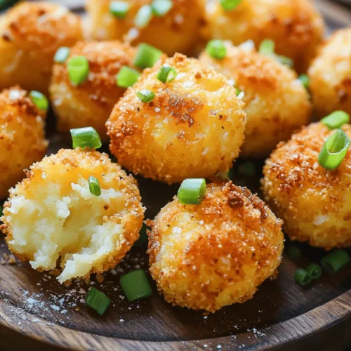 Golden Cheesy Mashed Potato Bites have gained popularity among various demographics, from families looking for easy weeknight meals to party-goers seeking the perfect finger food. Their universal appeal lies in their simplicity and the joy they bring to both children and adults alike. These bites are perfect for serving at birthday parties, holiday celebrations, or even casual movie nights. Their versatility allows them to be enjoyed as appetizers, snacks, or even side dishes, making them a staple recipe in many households.