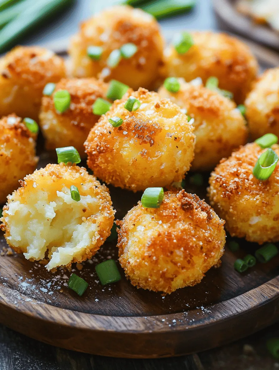 Golden Cheesy Mashed Potato Bites have gained popularity among various demographics, from families looking for easy weeknight meals to party-goers seeking the perfect finger food. Their universal appeal lies in their simplicity and the joy they bring to both children and adults alike. These bites are perfect for serving at birthday parties, holiday celebrations, or even casual movie nights. Their versatility allows them to be enjoyed as appetizers, snacks, or even side dishes, making them a staple recipe in many households.