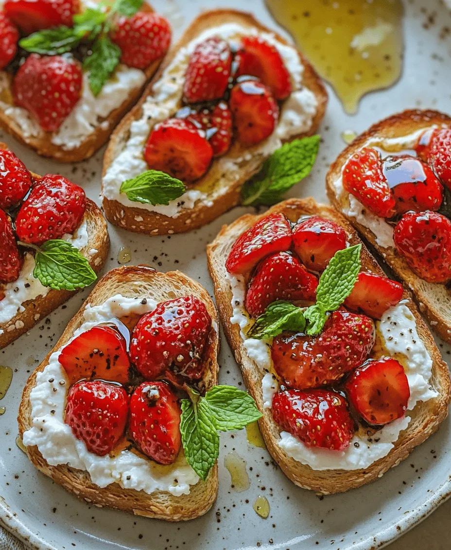 Imagine sinking your teeth into a slice of perfectly toasted bread, topped with a luscious layer of creamy ricotta cheese and sweet, caramelized strawberries. Roasted Strawberry Whipped Ricotta Toast is not just a dish; it’s a delightful experience that combines the best of both worlds—sweet and savory. This recipe offers a medley of flavors, where the natural sweetness of strawberries harmonizes beautifully with the rich creaminess of ricotta, and the crunch of toasted bread adds a satisfying texture.